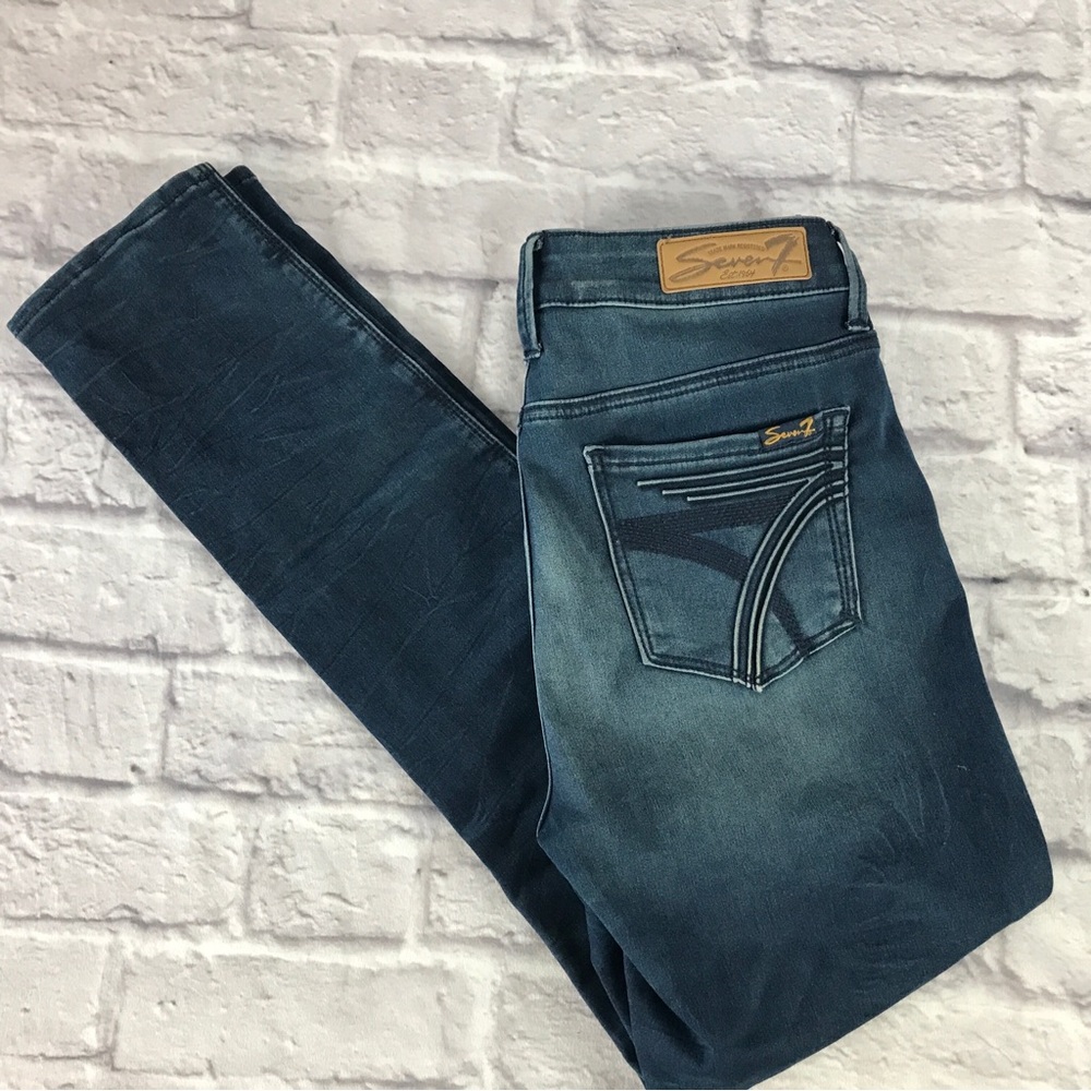 Seven 7 High Rise Skinny Jean dark wash‎